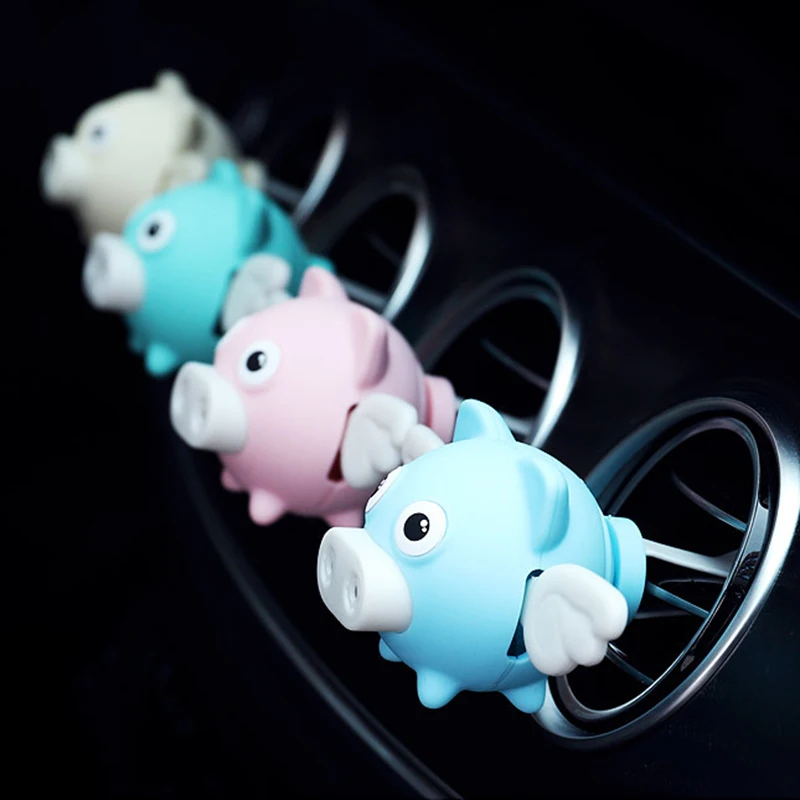 Animal Piggy Shape Car Perfume Air Freshener Auto Air Vent Fragrance Car Accessories