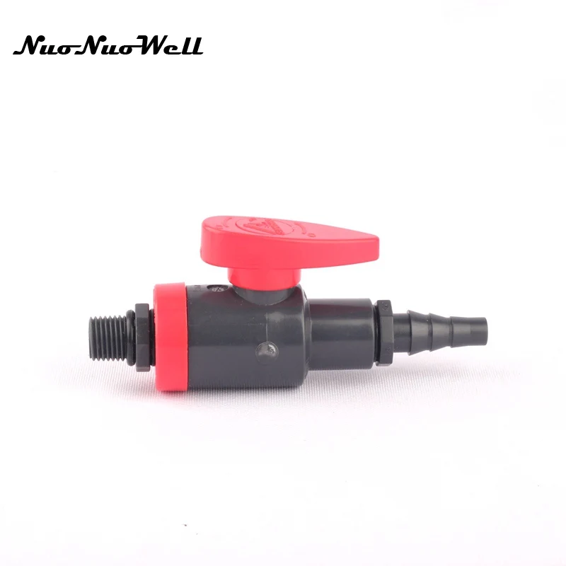 PVC Hose Water Valve, Air Pump Oxygen Valve, Supply Pipe, Flow Connector, Garden Micro Irrigation, 1/4 