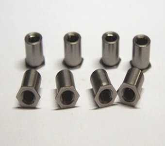 100PCS  M2*7 MM Flat Hex Rivet Nut Rivnut Insert Nutsert  column Nut .