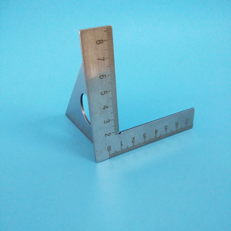 Multi-Purpose Stainless Steel Woodworking Scribe 45-Degree Angle Ruler Woodworking Ruler