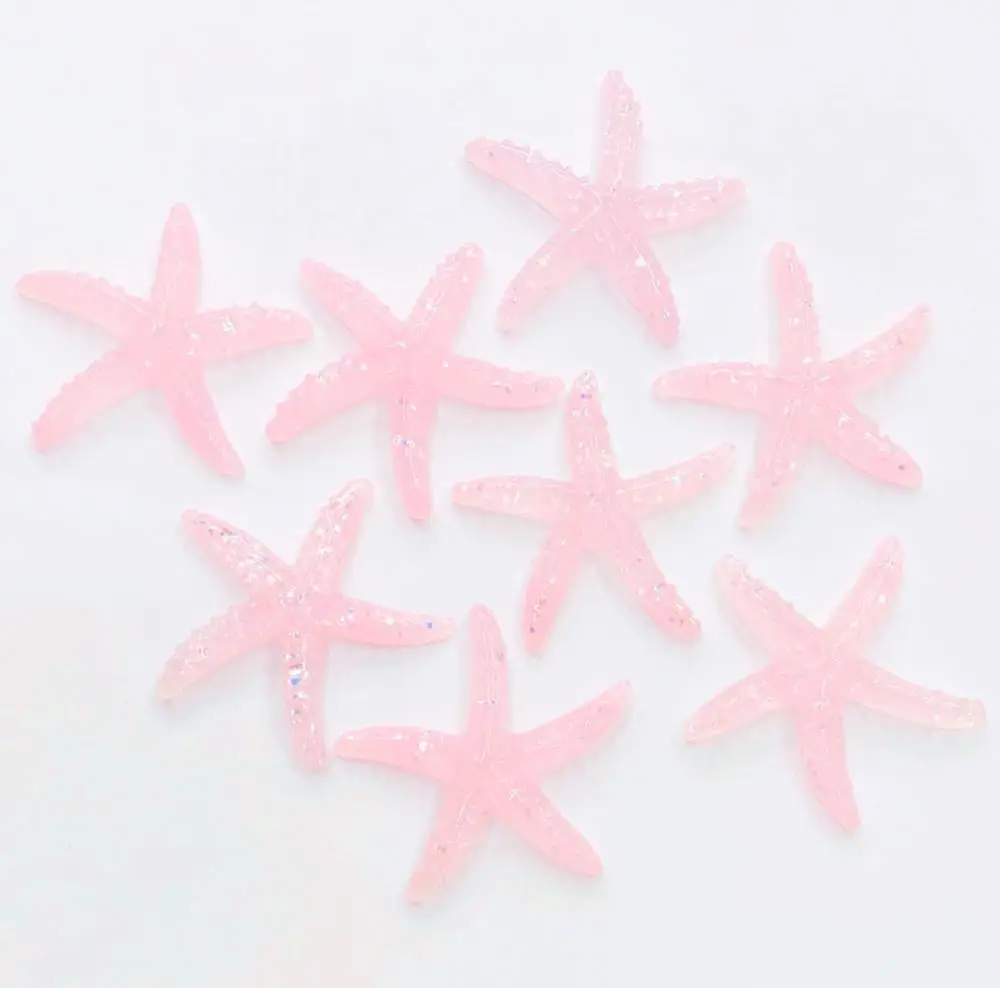 8Pcs Slime Charms Starfish Filler For Clear/Fluffy Mud Box Popular Children Toys Kids Slime DIY Kit Accessories Modeling Clay