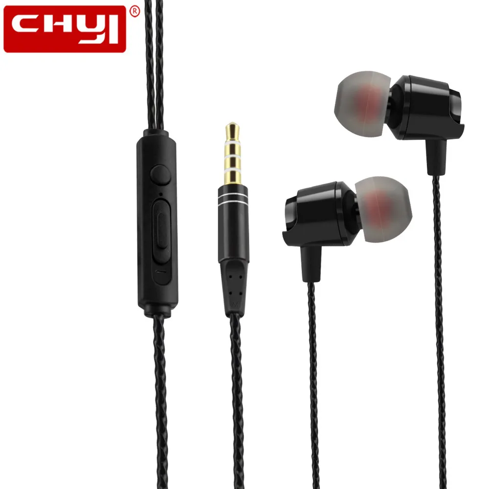 

CHYI Heavy Bass In Ear Earphone Music Headset with Mic Qulity Earbud fone de ouvido for iPhone Samsung Sony HTC Mp3 PC