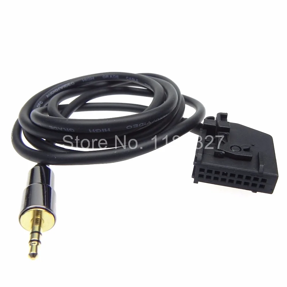 1pcs High Quality Volkswagen VW Audi MFD2 RNS2 Ford Skoda Gold-plated head Akihabara oxygen-free copper AUX IN audio cable