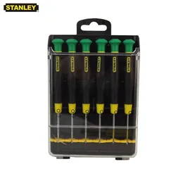 Stanley 6 pcs precision mini torx screwdriver set star small screwdrivers kit T4 T5 T6 T7 T8 T10 without hole repair tool kits