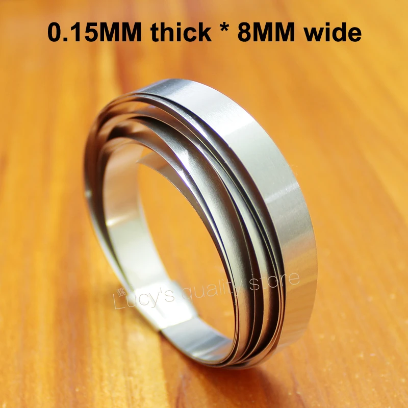 10 m/lotto nichelato striscia 18650 pacco batteria fai da te in acciaio nichelato collegamento piastra in nichel 0.15MM di spessore * 8MM di larghezza