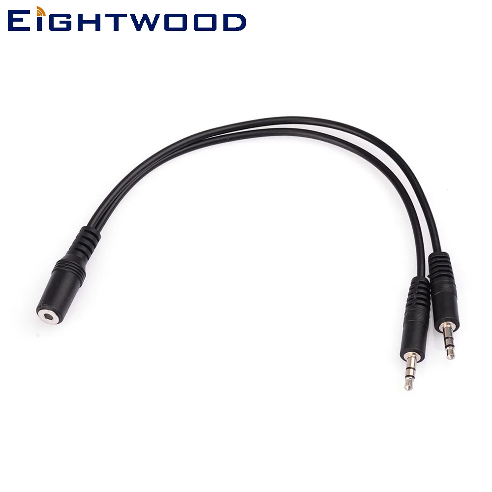 

Eightwood MUYHSFMM Four-Position 3.5mm to Dual 3.5mm Headset Splitter Cable for Audio and Microphone Input to PC or Laptop