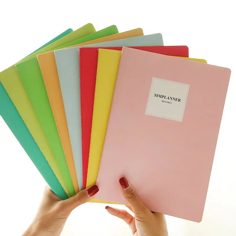 

5 Pcs/lot South Korea Candy Solid Color B5 diary book creative simple lovely notepad students notebook Journal Stationery School