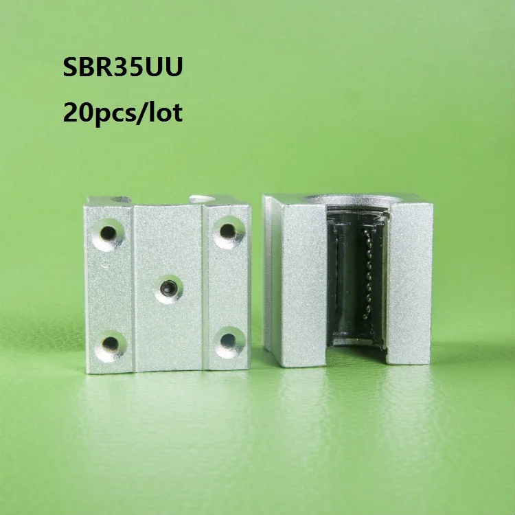 20pcs/lot SBR35UU SME35UU Open Type Linear Ball Bearing Block for SBR35 35mm linear guide/rail for CNC parts