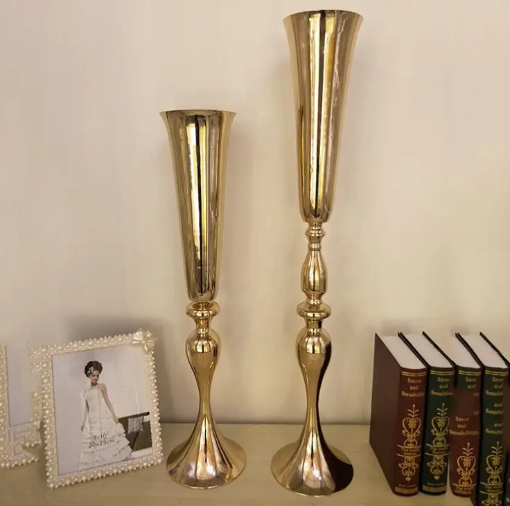 

new style 88cm /34.6" Gold wedding flower vase Table Centerpiece Wedding Prop 10 pcs/lot SN1597