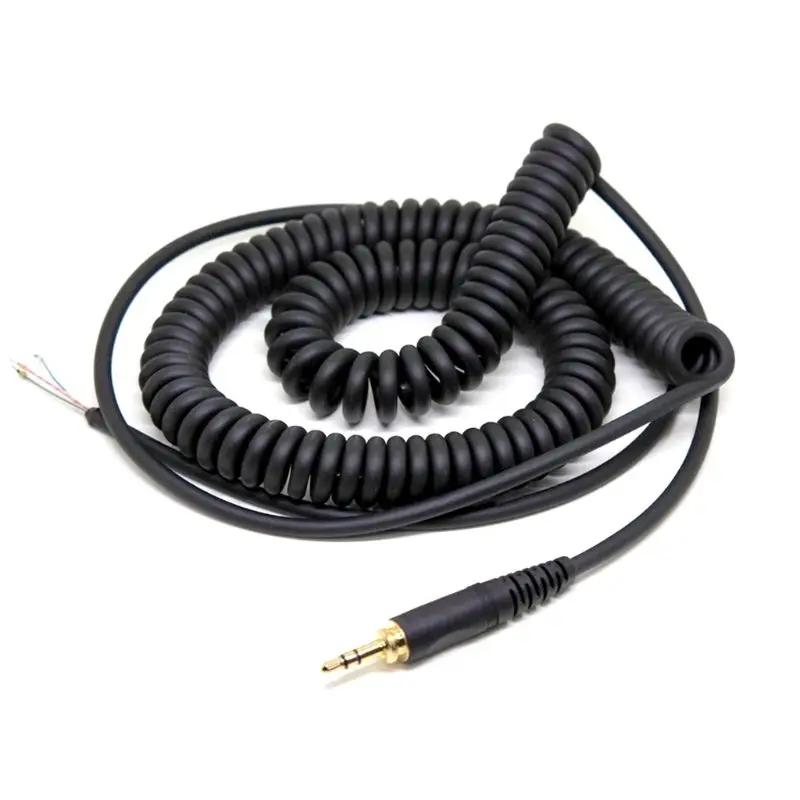 Replacement Coiled Spring Stereo Cable for -Beyerdynamic 770 770PRO 990 990PRO Earphones