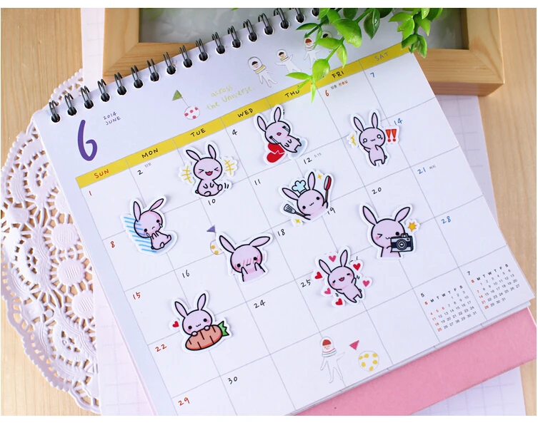 40pcs Creative Kawaii Cute Self-made Rabbit Baby Scrapbooking Stickers /decorative Sticker /DIY Craft Photo Albums