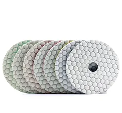 7pcs/lot 2.0mm thickness Dry Flexible Polishing Pad 3 Inches Diamond Sanding Disk For Granite Marble 80mm Dry Polishing Stone