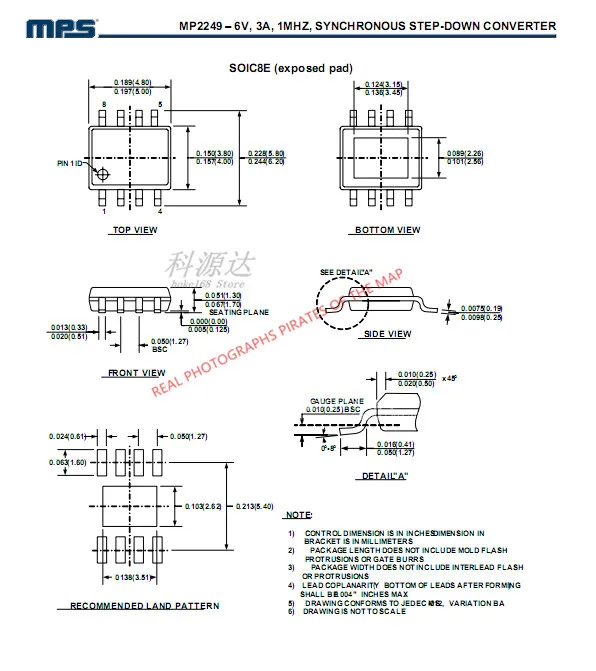 10 قطعة/الوحدة MP2249 SOP8 MP2249DN-LF-Z في الأسهم