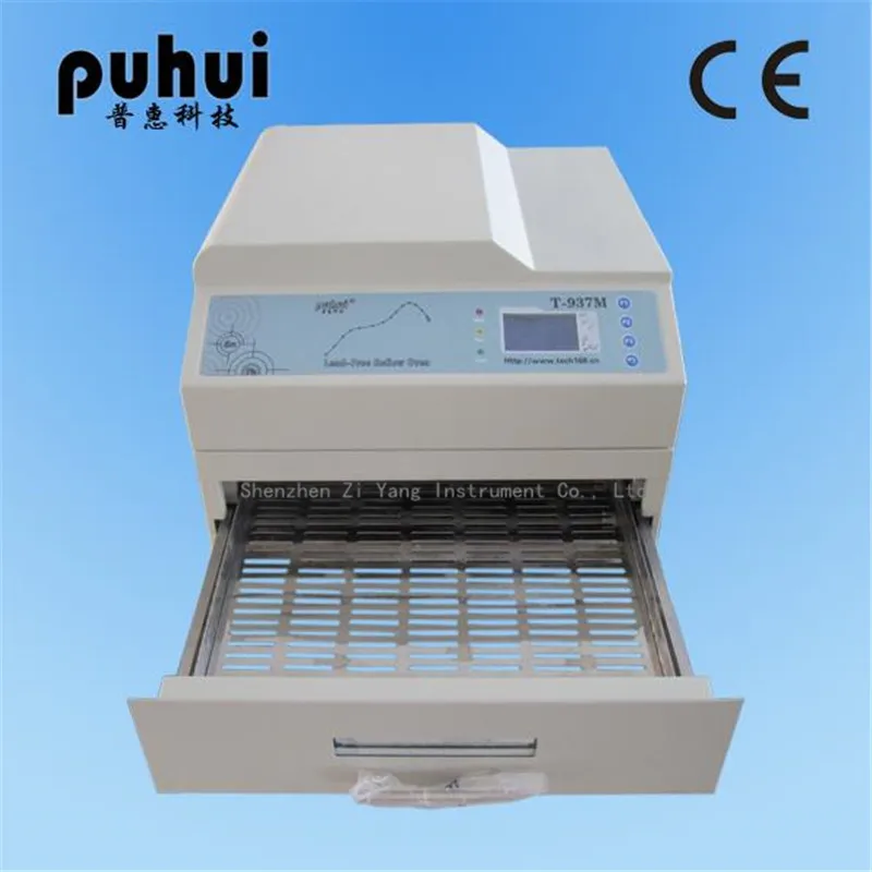 

Original PUHUI T-937M Reflow Oven T937M Lead-free Reflow Solder Oven BGA SMD SMT Rework Sation T 937M Reflow Wave Oven