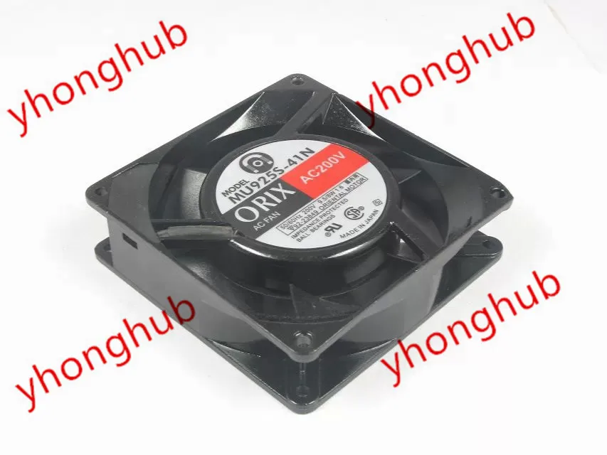 

ORIX MU925S-41N AC 200V 9.5/8W 90X90X25mm Server Cooling Fan