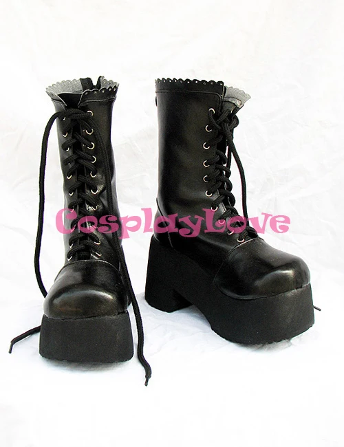 Black Fate Stay Night Saber Cosplay Shoes Boots 5.5cm High Heel For Christmas Halloween CosplayLove