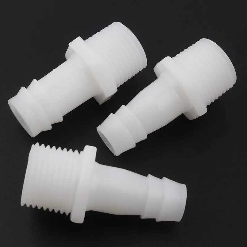 100pcs/lot G3/4 Male Thread To 10~25mm PE Straight Connectors Drip Irrigation Hose Joints Aquarium Fish Tank Air Pump Adapter