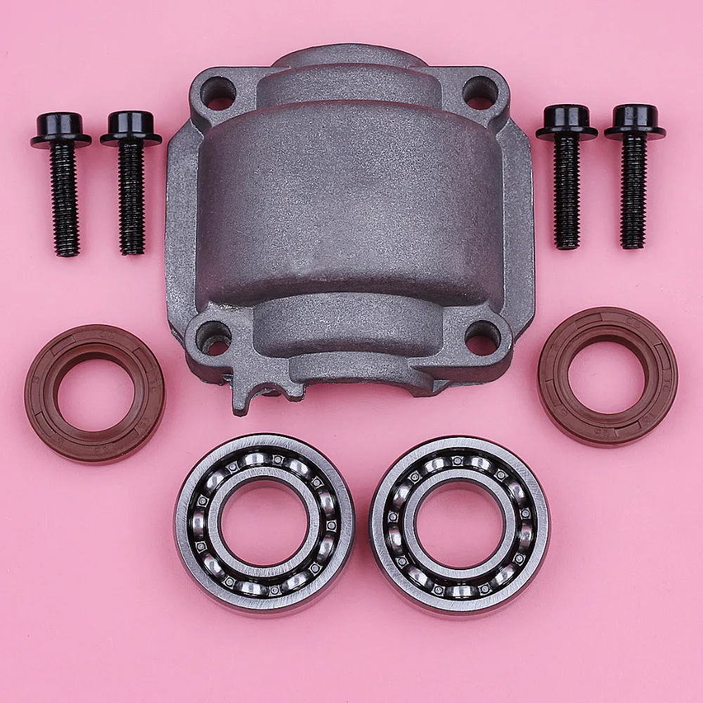 Cylinder Engine Pan Base with 4 Bolts Screws For Stihl MS180 MS170 018 017 MS 180 170 Chainsaw Spare Part Crank Bearing Oil Seal