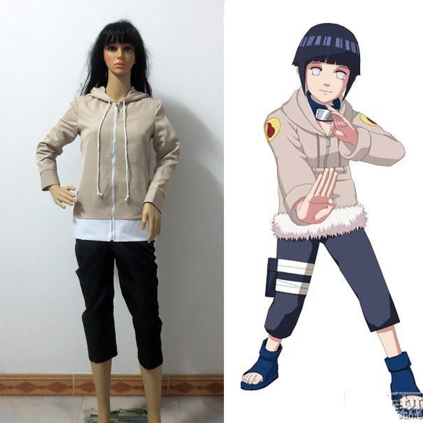 

Hinata Hyuga Cosplay Costumes Japanese Anime Adult Halloween Cosplay Free Shipping (Hoodie + Pants)