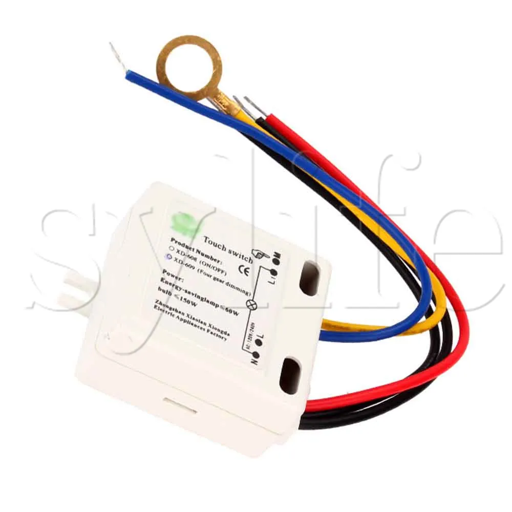 XD-609 4 Mode On/Off Touch Switch Sensor For 220V LED Lamp