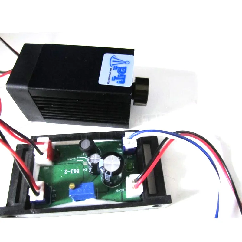 DIY Регулируемый Синий Фокус Лазерный Модуль 1600 мВт 1,6 Вт Нм лазерная головка с TTL для гравировального Станка сценический световой модуль