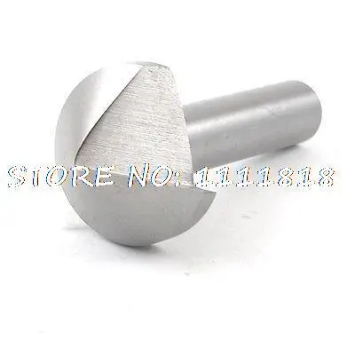 

Silver Tone Single Angle 32mm Dia x 90 Degree Woodwork HSS Chamfering Cutter