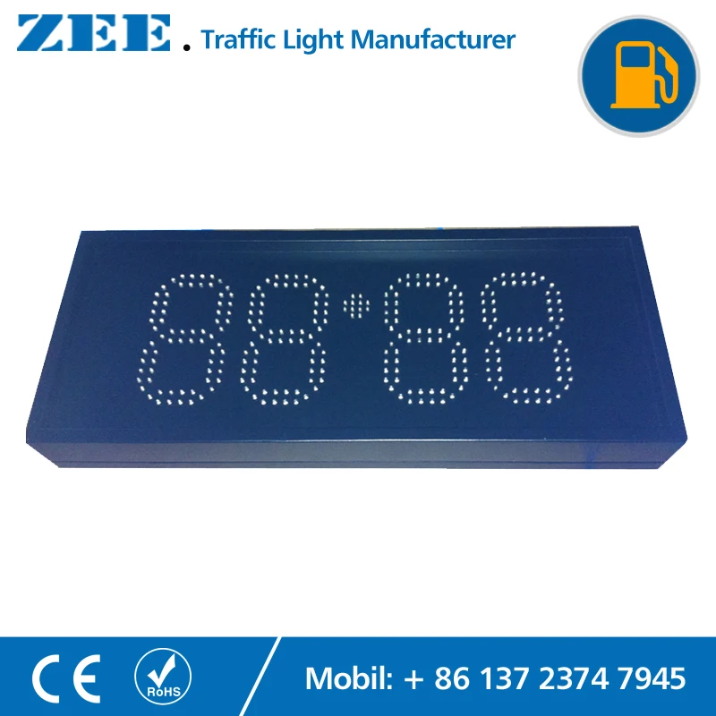 Gas Station LED Price Sign 8 inches LED Price Signal Oil Station Wireless Remote Control Price Display