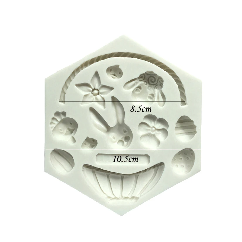 Easter Bunny Silicone Mold Fondant Cake Decorating Tools Candy Chocolate Gumpaste Mold
