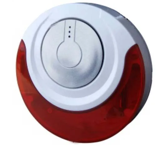 Focus MD-214R Wireless 433mhz/868mhz Indoor Internal Alarm Strobe Flash Siren 110db Red