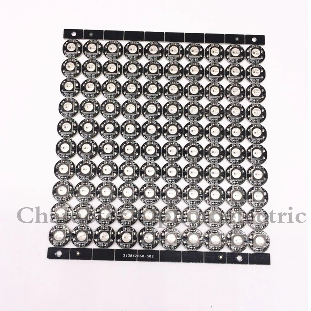 Groothandel 50 stks WS2812B 5050 RGB LED & PCB Board 1-LED Module Pixel Licht 5 V met heatsink