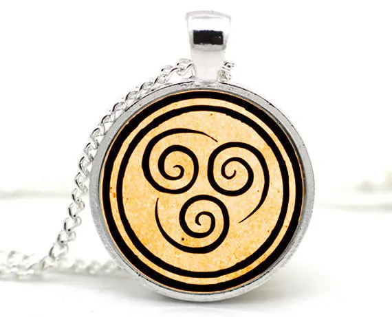 2017 New Avatar The Last Airbender Necklace Kingdom Jewelry Air Nomad Fire And Water Tribe Pendant Glass Dome Necklaces HZ1