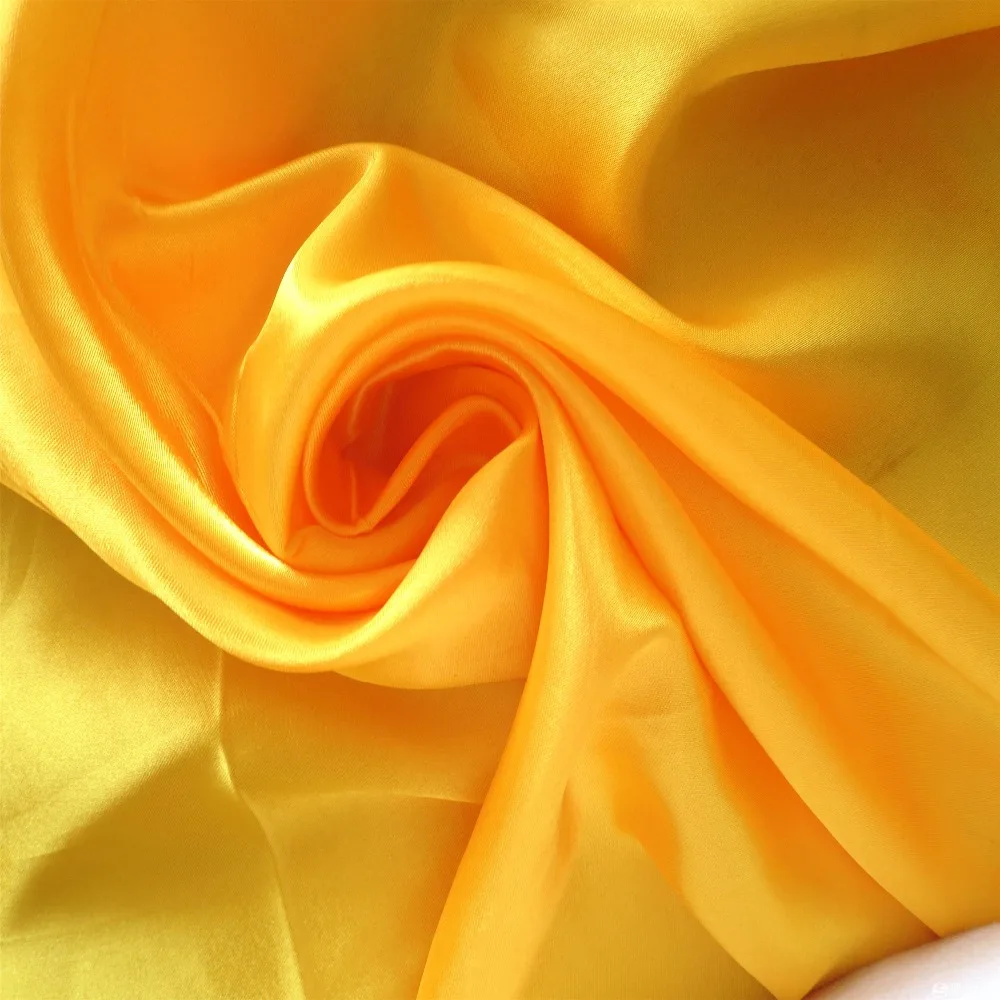 Soft Satin Fabric Solid Color Soft Lining Fabrics Dress Cloth Gift Packing decoration--88G/M2 150CM Wide