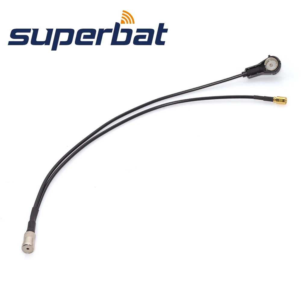 Superbat FM/AM to DAB Aerial Converter/Splitter ISO Adapter Cable RG174 30cm for USB Kenwood DAB+