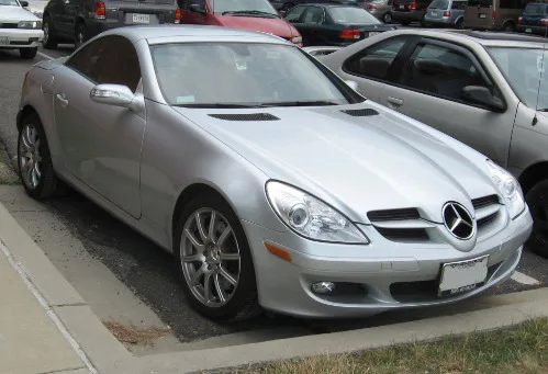 Car Chromium Styling Chrome Hood Vent Trim Fin Covers For Mercedes Benz R171 SLK Class