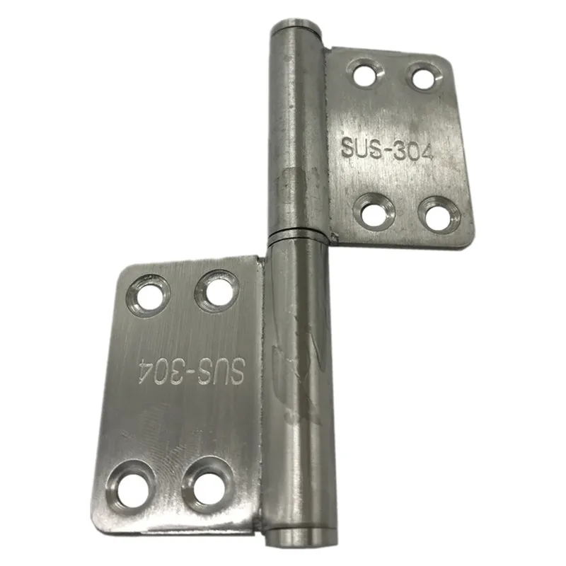 SUS-304 Stainless Steel Flag Shaped Detachable Hinge Bathroom Aluminum Alloy Door Hinges 3pcs