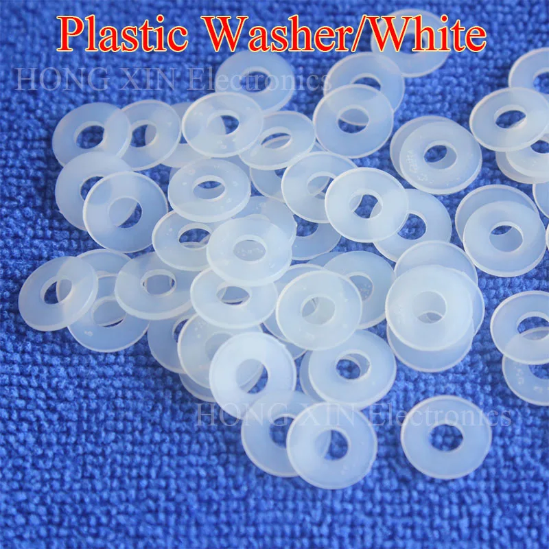 

M2 M2.5 M3 M4 M5 M6 M8 M10 M12 White Plastic Nylon Washer Plated Flat Spacer Seals Washer Gasket Ring O Ring Gasket Washers 1pcs