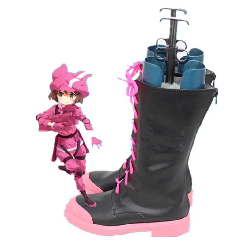 Sword Art Online Alternative GGO Cosplay Shoes Gun Gale Online Llenn Boots