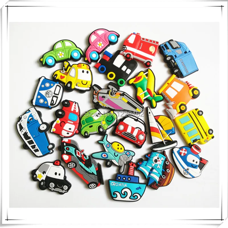 Free shipping Cute Cartoon Car fridge magnets whiteboard sticker Silicon Gel Refrigerator Magnets Educational Kids gift