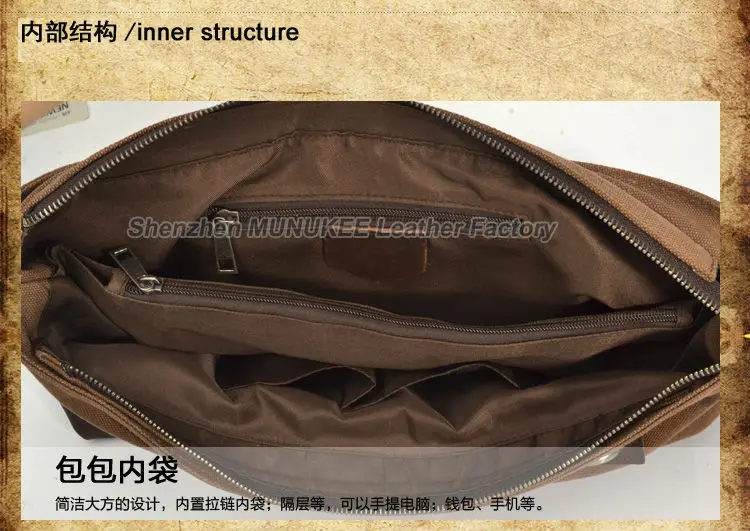 Vintage Military Canvas Leather Men Messenger Bag Men Shoulder Bag Men Bag tote Handbag Leather Briefcase Crossbody Bag Sling