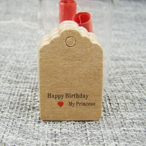 100pcs Thank You Kraft Gift Packing Tags