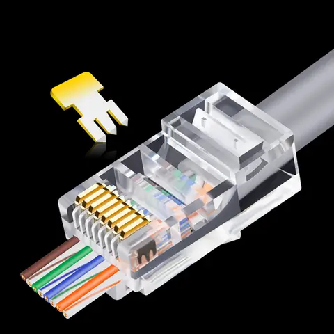 Gold Plated RJ45 Connectors 20-100pcs OULLX