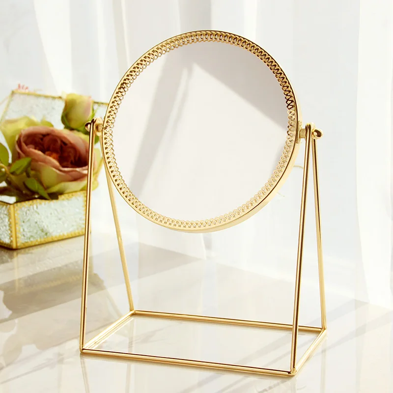 Make-up Mirror Golden Makeup Vanity Mirror Decorative Mirrors Perfect for Dressing Table - Champagne Gold