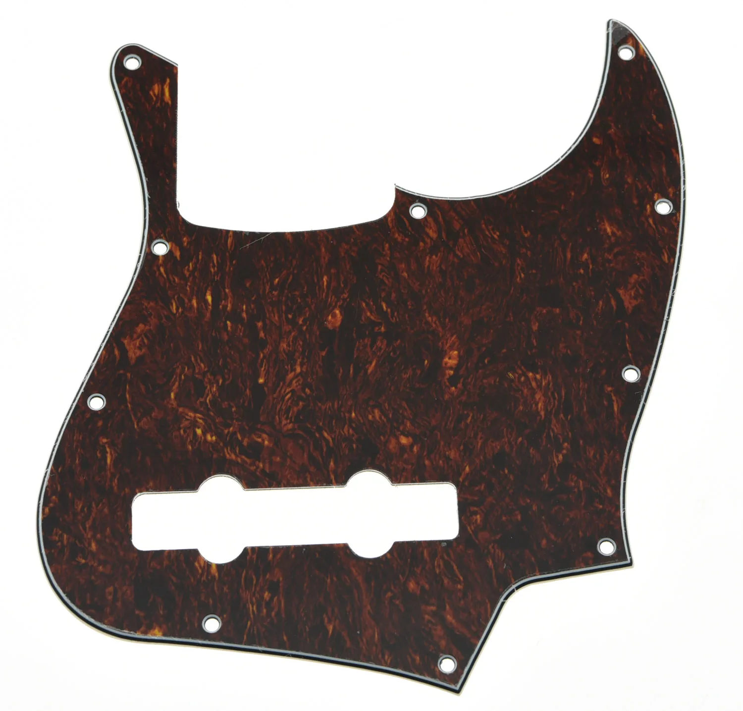 USA Spec Red Black Tortoise 5 String Jazz J Bass Pickguard Fits For Fender American