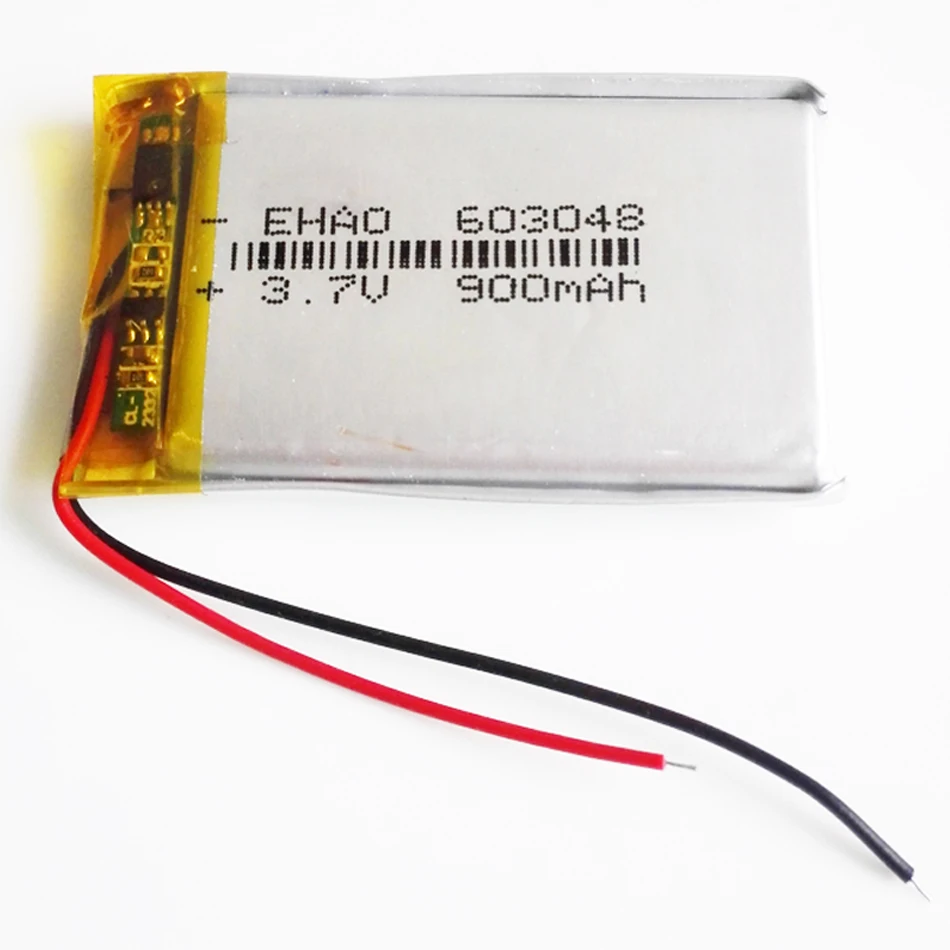 603048   Akumulator litowo-polimerowy LiPo 3,7 V 900 mAh do Mp3 GPS Bluetooth E-book Power Bank Tablet PC Camera Mobile