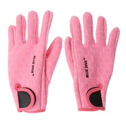 Guantes cálidos de neopreno para hombre y mujer, manoplas antideslizantes para buceo, surf, pesca submarina, esnórquel, 1,5mm