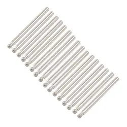 30 peças brocas esféricas 18 #2.75mm, pontas de diamante esmerilhadas 3mm