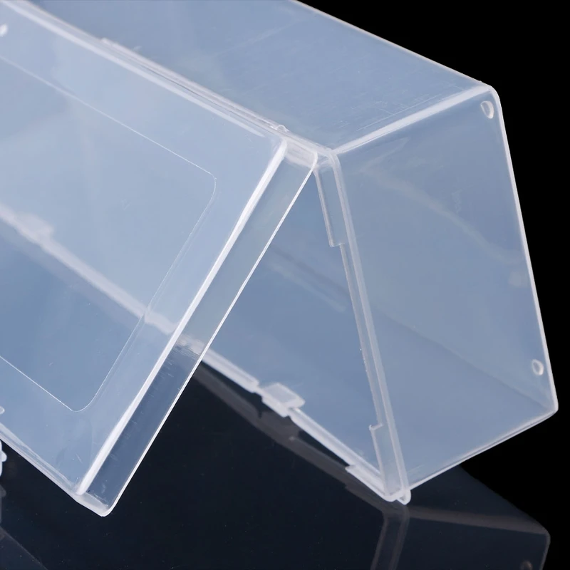 Rectangular Plastic Clear Storage Box Jewelry Container Case Bead Case