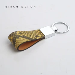 Hiram Beron Sleutelhouder Python Huid Lederen Sleutel Houder Luxe Gift Voor Vrouwen Lady Vrouw