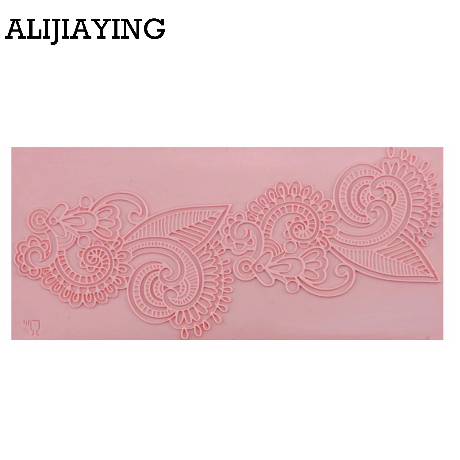 M0248 Silicone Cake Lace Mat Silicone Lace Mold Fondant Cake Decorating Tools Border Decoration Lace Mold Stencil Baking