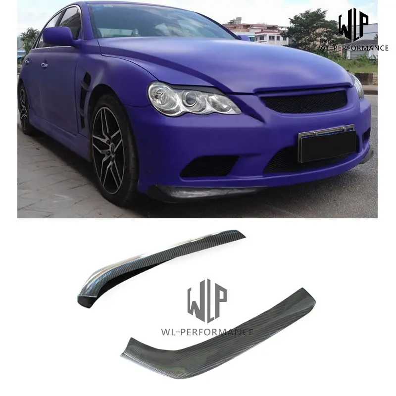 Carbon Fiber Front Bumper Side Splitters Car Styling For Toyota Reiz Commemorative edition Car Body Kit 2005-2009